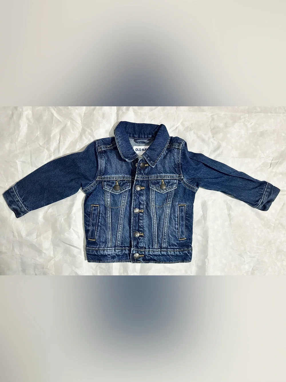 Old Navy Kids Blue Denim Button-Front Jacket